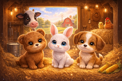Milo, Luna en Binky in de Magische Boerderijstal