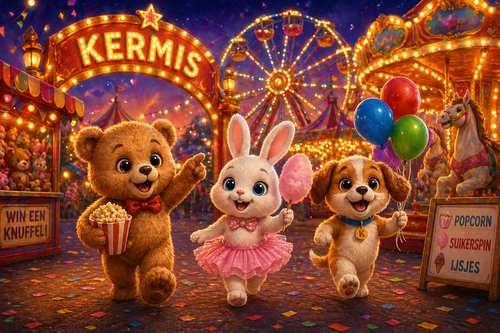 De Knoefies op de Kermis – Een Magisch Avontuur vol Lichtjes