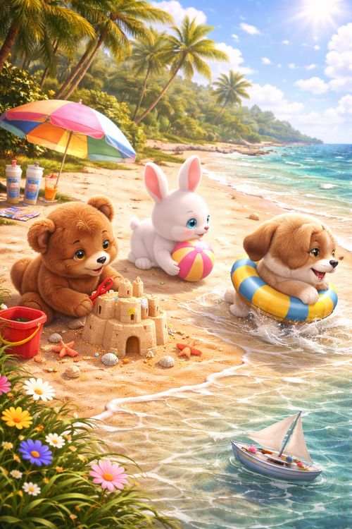 Dag 2 op het strand met de Knoefies